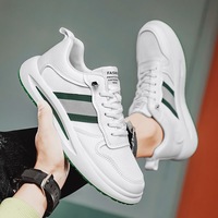 Chaussures de sport décontractées polyvalentes en maille blanche tendance pour la course à pied, la marche, l'été, vente en gros, fabricant de chaussures pour hommes, chaussures personnalisées