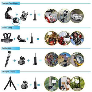 Kit de Sangle de Fixation 26-en-1 de Haute Qualité Compatible avec les Caméras d'Action GoPro Hero 9-12 - Product Image 1