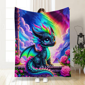 Manta de dinosaurio de franela con estampado divertido, superventas en Amazon, para decoración del hogar, sofá, cama, siesta, regalo de dinosaurio para niños - Product Image 5