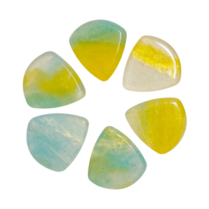 Moule Resine Moules En Silicone Pour Médiator De Guitare CHENNAN - DIY Résine Époxy - Formes Triangle, Goutte - Blanc Porte Cle Guitare