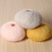 Colorful Hand-woven Yarn with High Mohair Content