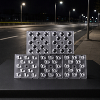 Matrice de lentilles optiques LED personnalisées 50x50x5,57 mm avec divers angles de faisceau OEM ODM pour éclairage public et projecteurs