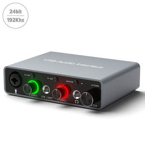 أرخص جهاز تسجيل صوتي احترافي xlr خارجي 24bit khz معدات تسجيل استوديو usb من أرخص واجهة - Product Image 3