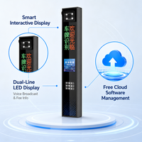 Caméra intelligente HD 5MP ANPR LPR avec système de reconnaissance de plaques d'immatriculation, logiciel cloud gratuit, diffusion vocale et affichage LED 2 lignes