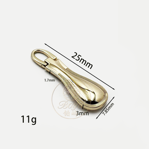 Tête de fermeture éclair en alliage de zinc pour bagages, style vintage, professionnel, de luxe, accessoires de type fermeture éclair, vente en gros - Product Image 6