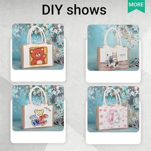 New Portable Packaging Grocery <b>Bags</b> Waterproof Reusable <b>Jute</b> <b>Shopping</b> <b>Bag</b> Custom Jutebeutel - Product Image 6