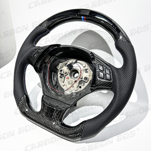<span class=keywords><strong>Volant</strong></span> de voiture personnalisable en fibre de carbone véritable avec LED, <span class=keywords><strong>tuning</strong></span> automobile pour BMW E90 M2 M3 M4 M5 M6 X5 X6 2008 2009 2010 E84 E46 E92 E71 - Product Image 4