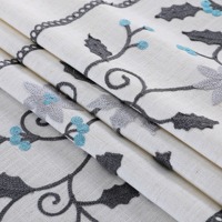Nappe de table brodée fantaisie en tissu floral soluble dans l'eau, durable, pour mariage, salle à manger, hôtel, vente en gros