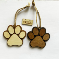 Nouvelles décorations de Noël pour animaux de compagnie : ornements commémoratifs en forme de patte de chien avec ailes
