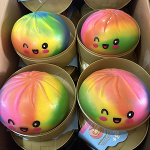 Juguete Blandito de Peluche de 15cm con Forma de Bollo al Vapor, Popular Juguete Antiestrés para Aliviar la Ansiedad - Product Image 3