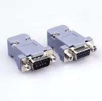 D-sub 9-pin erkek için dişi adaptör 485 DB9 bağlayıcı RS232 manuel kaynak fiş Vga kablosu DB9