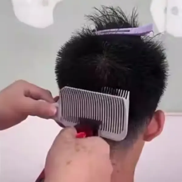 Hair Heat Resistant Blending Flat Top Comb for Men Hot Sale Professional Barber Fade Combs