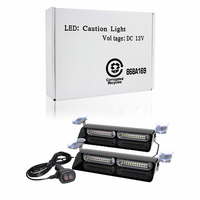 Nueva Luz LED para Automóvil, Luz Estroboscópica de Emergencia para Parabrisas de Automóvil de 48 W, Nueva Condición, Colores Intermitentes Rojo, Azul, Ámbar y Blanco