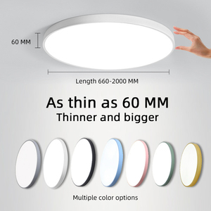 Pannello plafoniera a <span class=keywords><strong>Led</strong></span> di grandi dimensioni rotondo 1 metro montaggio a incasso plafoniera dimmerabile a tre colori soggiorno plafoniera per ufficio - Product Image 3