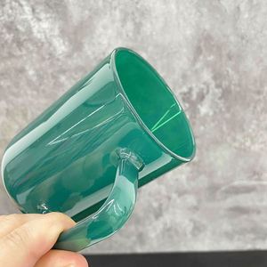 Taza de Vidrio Sublimable de 17 oz, Color Verde Marrón Leche Naranja, para Navidad - Product Image 4