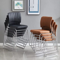 Chaise de conférence multifonctionnelle confortable pour le mobilier de bureau, chaise empilable pour la réception, chaise de formation pour salle de réunion