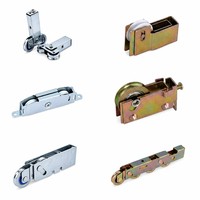 Roulette de porte coulissante en acier inoxydable, durable, à faible bruit, avec roulement, pour quincaillerie de fenêtre de balcon domestique