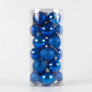 24 piezas 3cm bolas de Navidad Feliz árbol de Navidad colgar decoración bola para fiesta boda regalo bolas de Navidad - Product Image 4