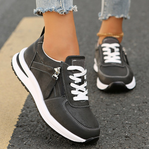Venta al por mayor de zapatillas de deporte de las mujeres púrpura Rojo Negro nuevos estilos transpirables precio barato zapatos de <span class=keywords><strong>mujer</strong></span> para la primavera otoño - Product Image 6