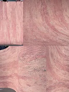 Decorazione flessibile muro di pietra travertino piastrelle e travertino rosso prezzo all'ingrosso lineare travertino impiallacciatura foglio