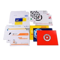 Échantillon gratuit, vente en gros, enveloppes en carton personnalisées avec impression, format A4, enveloppes pour documents EMS Express, enveloppes en carton DHL Express