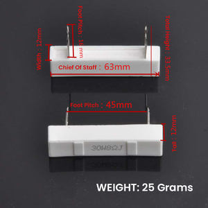 30W 1 <span class=keywords><strong>Ohm</strong></span>-30 <span class=keywords><strong>Ohm</strong></span> Crossover Ciment Résistance Tolérance 30x30x30mm Neuf Haut-parleur Offre Spéciale Haute Qualité - Product Image 5