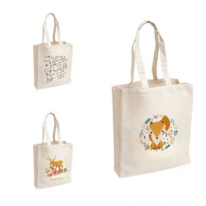Sacs fourre-tout en toile de coton personnalisés avec votre propre logo, imperméables, réutilisables et écologiques, sacs de shopping - Product Image 5