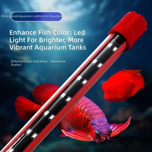 Iluminación LED para Acuarios que Mejora el Color, Tubo de Luz Impermeable para Peceras de Arowana y Pez <span class=keywords><strong>Loro</strong></span>, <span class=keywords><strong>Peces</strong></span> Ornamentales, Múltiples Opciones de Alimentación - Product Image 1
