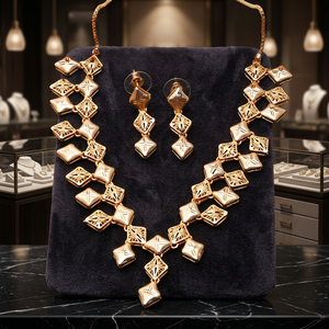 Collares de Oro Laminado de 14K, 18K, 24K al por Mayor, Joyería Turca, Joyería de Moda, Joyería de Lujo, Joyería de Latón Bañada en Oro - Product Image 3