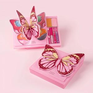 Kit de <span class=keywords><strong>maquillage</strong></span> pour enfants en forme de <span class=keywords><strong>papillon</strong></span>, jouet cosmétique lavable avec fard à paupières, brillant à lèvres, blush pour filles, cadeau pour fête d'anniversaire - Product Image 3