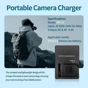 Chargeur de <span class=keywords><strong>batterie</strong></span> pour appareil photo EN-EL4 US AU UK EU pour <span class=keywords><strong>Nikon</strong></span> D3100 D3200 D3300 D3400 D3500 D5100 D5200 <span class=keywords><strong>D5500</strong></span> D5600 P7000 P7700 P7800 - Product Image 5