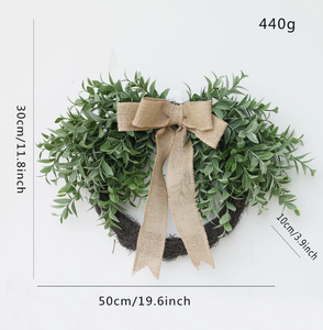 Simulierter Pfingstrosen-Kranz Hochzeits- und Festtagsdekoration Haustür-Heimdekoration Naturgetreuer Kranz - Product Image 2
