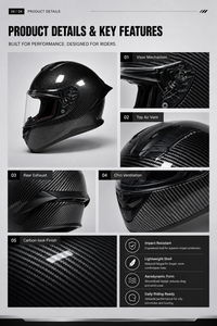 Vente en gros de casques de moto intégraux ABS de haute qualité, certifiés DOT, avec fermeture rapide, pour toutes les saisons - Product Image 4