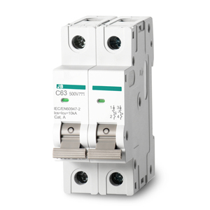 Mini Interruptor de CC de 2 Polos, 6A 63A 1000V 6kA, Protección Contra Cortocircuitos, Curva C, para Estación Fotovoltaica - Product Image 1
