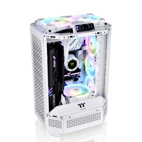 Boîtier de PC Thermaltake Tower 300 compatible MATX avec support de refroidissement par eau de 420 mm, neuf