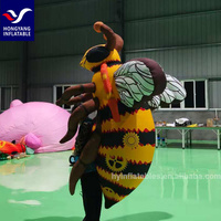 Insectes gonflables de parade avec prise d'installation durable et facile de ventilateur intégré alimentée