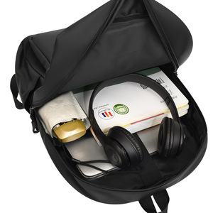 Sac à dos multi-poches tendance transfrontalier, sac d'école décontracté noir grande capacité, sac à dos de voyage, qualité export - Product Image 3