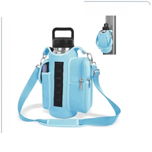 Bolsa para Botella de Agua 2L 1L Impermeable de Poliéster Reciclado BSCI para Senderismo y Carreras, Venta al por Mayor MOQ 500, Logotipo Personalizado OEM, Riñonera de Hidratación - Product Image 1