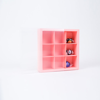 Boîte à pâtisserie haut de gamme Saint Valentin rose 3 4 9 12 16 cavités fraise chocolat Biscuit avec couvercle transparent insère boîte à Dessert
