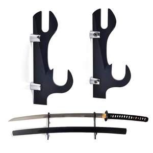 <span class=keywords><strong>Support</strong></span> d'épée noir à 2 niveaux <span class=keywords><strong>Support</strong></span> <span class=keywords><strong>mural</strong></span> <span class=keywords><strong>pour</strong></span> sabre laser <span class=keywords><strong>Katana</strong></span> <span class=keywords><strong>pour</strong></span> <span class=keywords><strong>support</strong></span> de rangement de couteaux de samouraï - Product Image 1