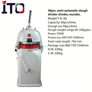 Diviseuse et arrondisseuse de pâte électrique semi-automatique <span class=keywords><strong>ITO</strong></span>, 30 pièces, acier inoxydable, 750W, machine à couper la pâte commerciale - Product Image 5