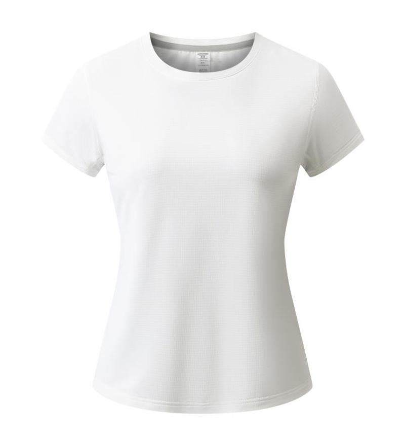 2025 Spring Summer New Yoga Clothing Women High Elastic Tight Shaping Sports Short-sleeved Neck Light Fitness Logo Streetwear