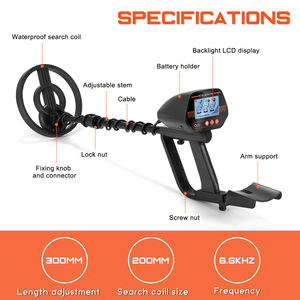 جهاز كشف المعادن الذهبية تيانكسون MD-4070 بتصميم محمول وبأسعار معقولة للبحث عن الكنوز تحت الأرض - Product Image 3