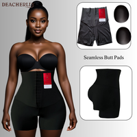 BBL Shapewear 2 en 1 Shorty gainant taille haute avec coussinets amovibles pour rehausser et sculpter les fesses