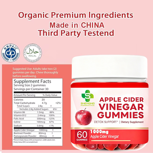 תוסף תזונה הרזיה פפטיד 1000 מ "ג תפוחים חומץ אבקת תמצית גמיות תיאבון גלולות מדכא - Product Image 4