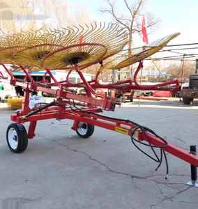 Tracteur met en œuvre et accessoires collecteur de paille de blé râteau à foin à ressort roue - Product Image 6