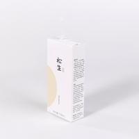 Kotak Kemasan Skincare Karton Putih Premium Logo Merek Kustom dengan Strip Sobek