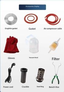 Jewelry Tools and Equipment for Lost <b>Wax</b> Casting 2L Gold <b>Melting</b> Furnace Metal Smelting Molds and Vacuum Casting Machine - Product Image 5