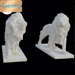 Statue de dragon chinois animal en marbre sculpté à la main bon marché à vendre - Product Image 3