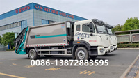Howo Euro 3 Conduite à droite 12-18m ³ Camion compacteur à ordures 12000kg Poids 18cbm Capacité Transmission manuelle Carburant diesel 4x2